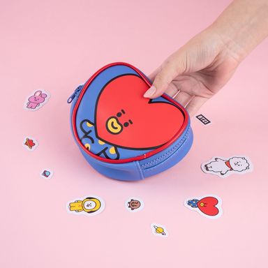 Monedero colección bt21 corazón detalle en contraste tata -  BT21