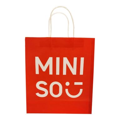 Bolsa de papel mediana con asa -  Miniso