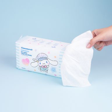 Toallitas secas con textura de grano perlado cinnamoroll 25 toallitas -  Sanrio