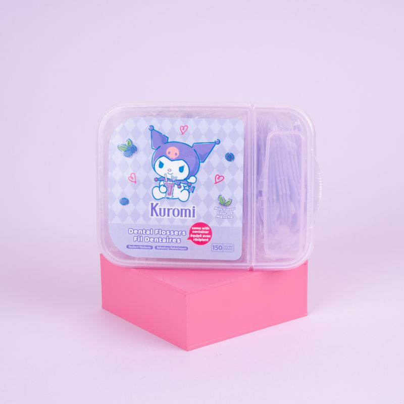 Hilo-dental-kuromi-extra-fino-con-sabor-a-menta-paquete-familiar-150-unidades-Sanrio-3-24358