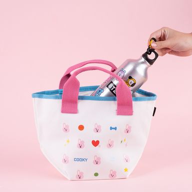 Bolso de compras colección bt21 cintas color en contraste azul cooky -  BT21