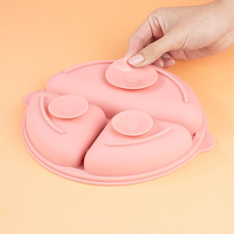 Taz-n-de-silicona-de-color-solido-con-3-compartimentos-rosa-Miniso-3-25733