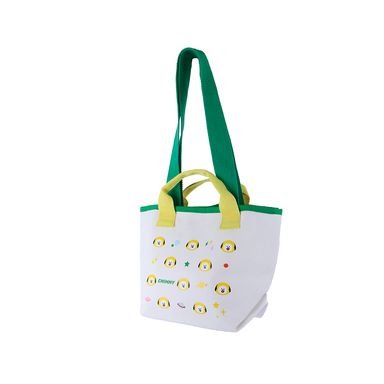 Bolso de compras colección bt21 cintas color en contraste verde chimmy -  BT21