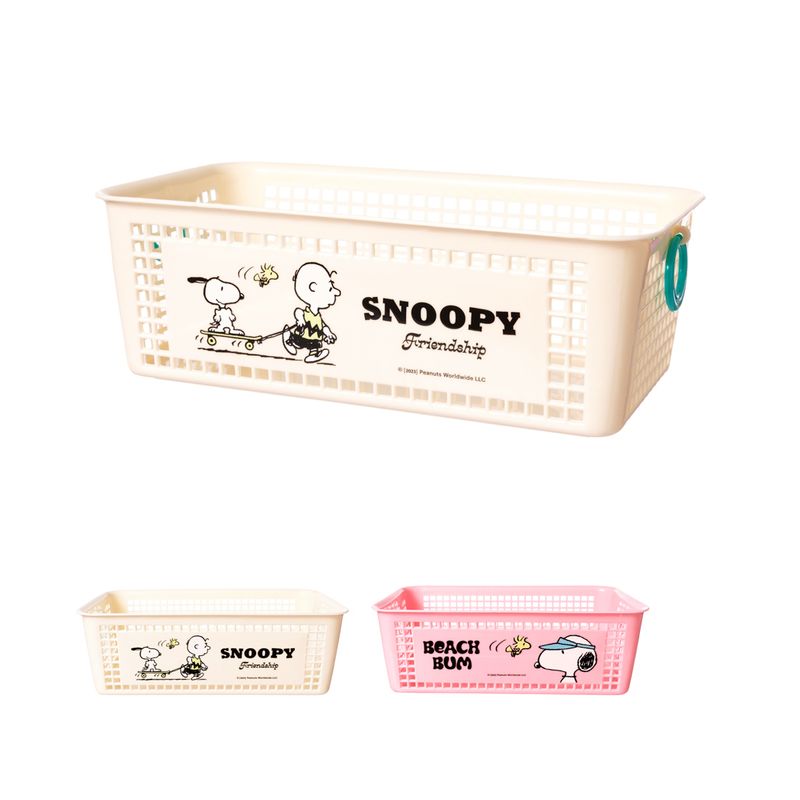Organizador-de-pl-stico-contenedor-con-asas-dobles-L-serie-snoopy-colores-mixtos-Snoopy-1-24970