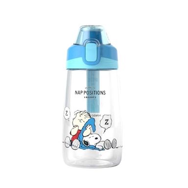 Tomatodo de plástico snoopy collection con mango de silicona 500 ml azul -  Snoopy