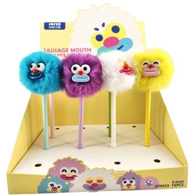 Lapicero pompom de gel 0 5 mm negro 6 modelos surtidos serie midodo -  Miniso