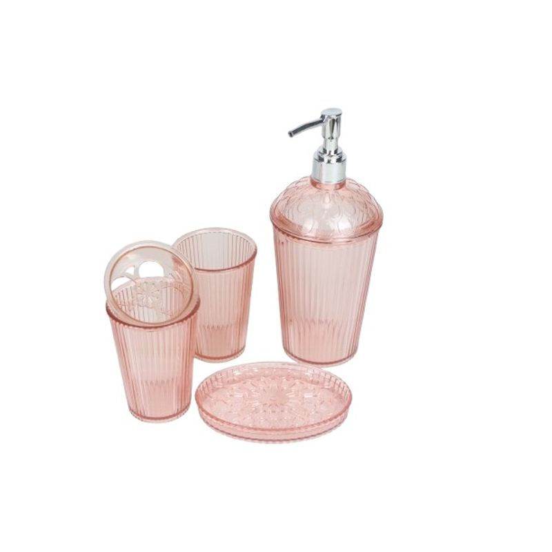 Serie-transparente-4-piezas-naranja-para-ba-o-Miniso-1-25659