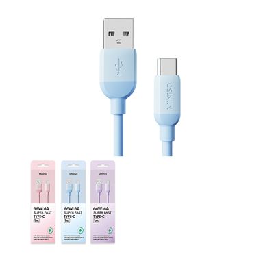 Cable de carga rápida tipo c 6a de silicon miniso -  Miniso