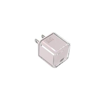 Cargador 20w pd tipo c crystal cube us plug rosa mod tm 20w -  Miniso