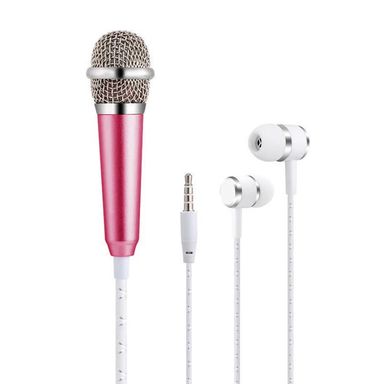 Audífonos 3.5 mm con micrófono modelo d20 rosa miniso -  Miniso