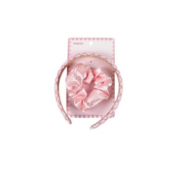 Set de vincha y liga para cabello miniso 2pzas -  Miniso