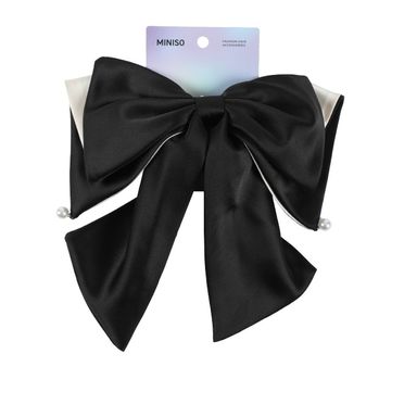 Broche para cabello miniso serie dark moño grande con perlas -  Miniso