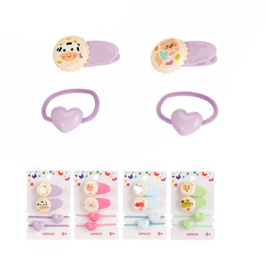 Set de broches infantiles miniso corcholatas animalitos 4 pzas -  Miniso