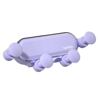 Soporte de celular para auto gravedad macaron azul -  Miniso