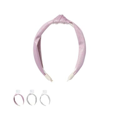 Diadema de moda miniso serie shiny silver nudo mix de colores -  Miniso