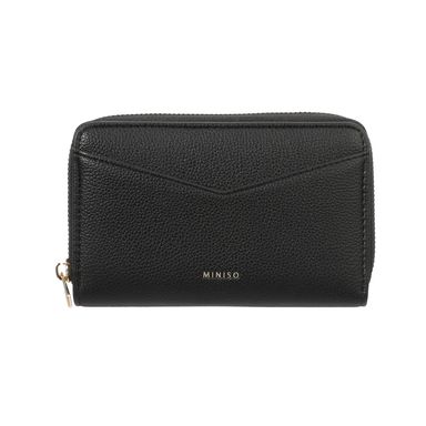 Cartera para mujer mediana miniso diseño de sobre negro -  Miniso