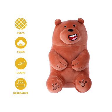Peluche grizzly lovely sentado - We Bare Bears
