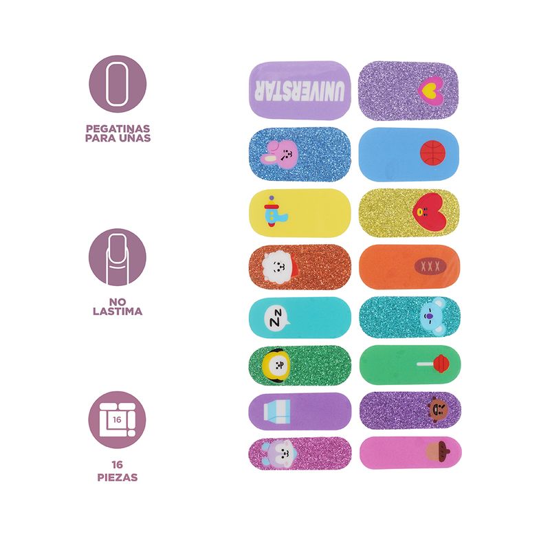 Stickers-para-u-as-de-16-piezas-de-BT21-collection-BT21-5-20606