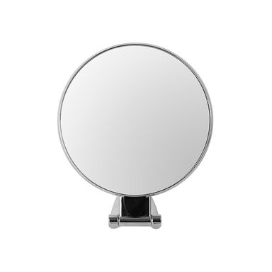 Espejo redondo de mesa con base ajustable plateado 15*29cm  -  Miniso