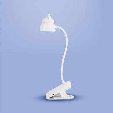 Lámpara de escritorio recargable con clip mod ald db60 blanco  -  Miniso
