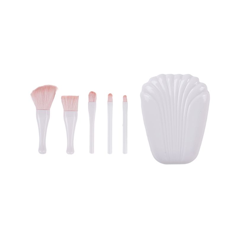 Caja-de-almacenamiento-con-forma-de-concha-juego-de-brochas-de-maquillaje-con-espejo-blanco-Miniso-1-25578