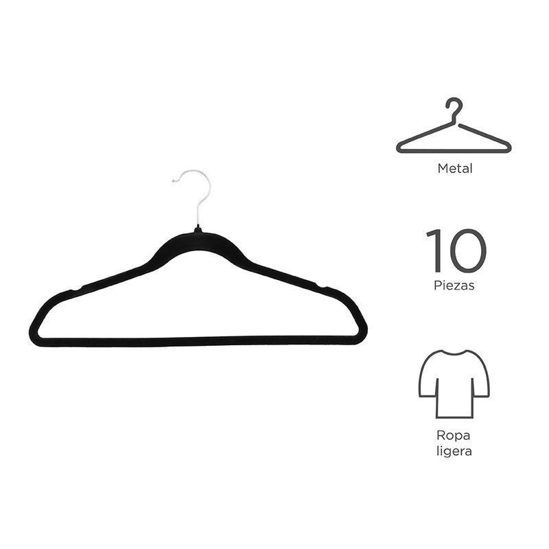 Ganchos-antideslizantes-de-ropa-negro-10-pzas-Miniso-3-8760