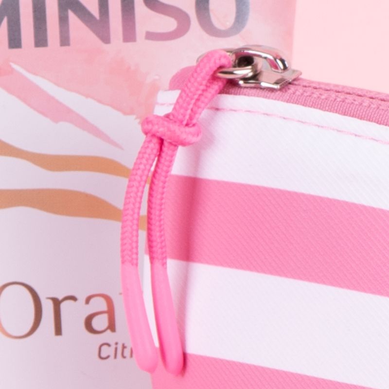 Cosmetiquera-miniso-forma-trapecio-serie-rayas-rosa-Miniso-3-25871