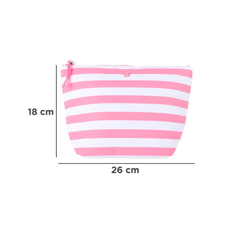 Cosmetiquera-miniso-forma-trapecio-serie-rayas-rosa-Miniso-8-25871