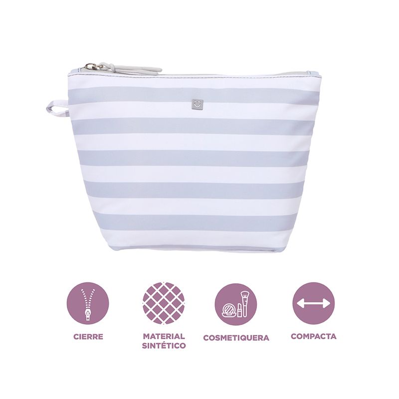 Cosmetiquera-miniso-forma-trapecio-serie-rayas-gris-Miniso-4-25872