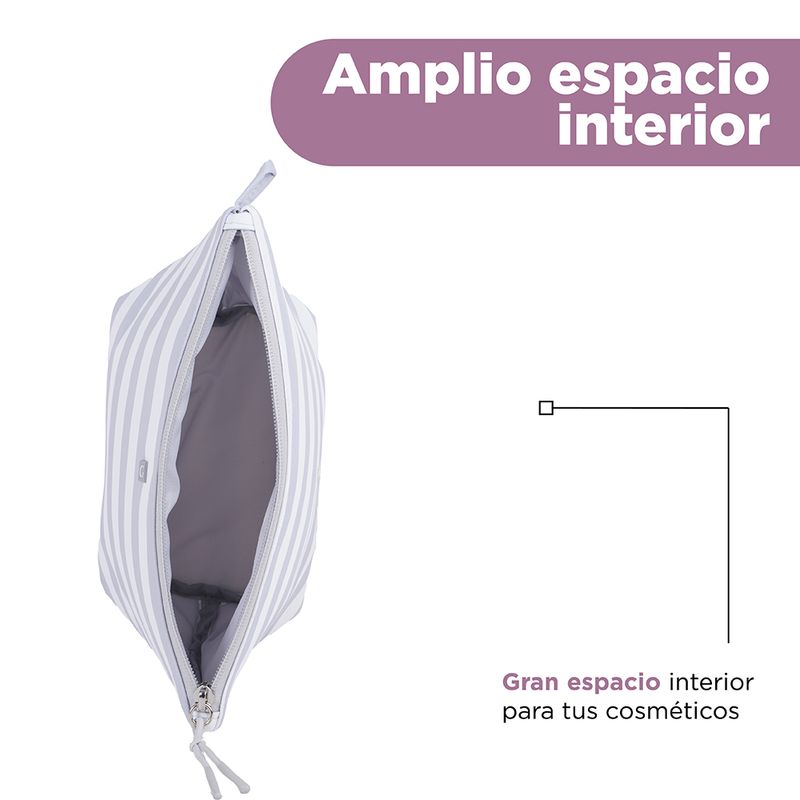 Cosmetiquera-miniso-forma-trapecio-serie-rayas-gris-Miniso-5-25872