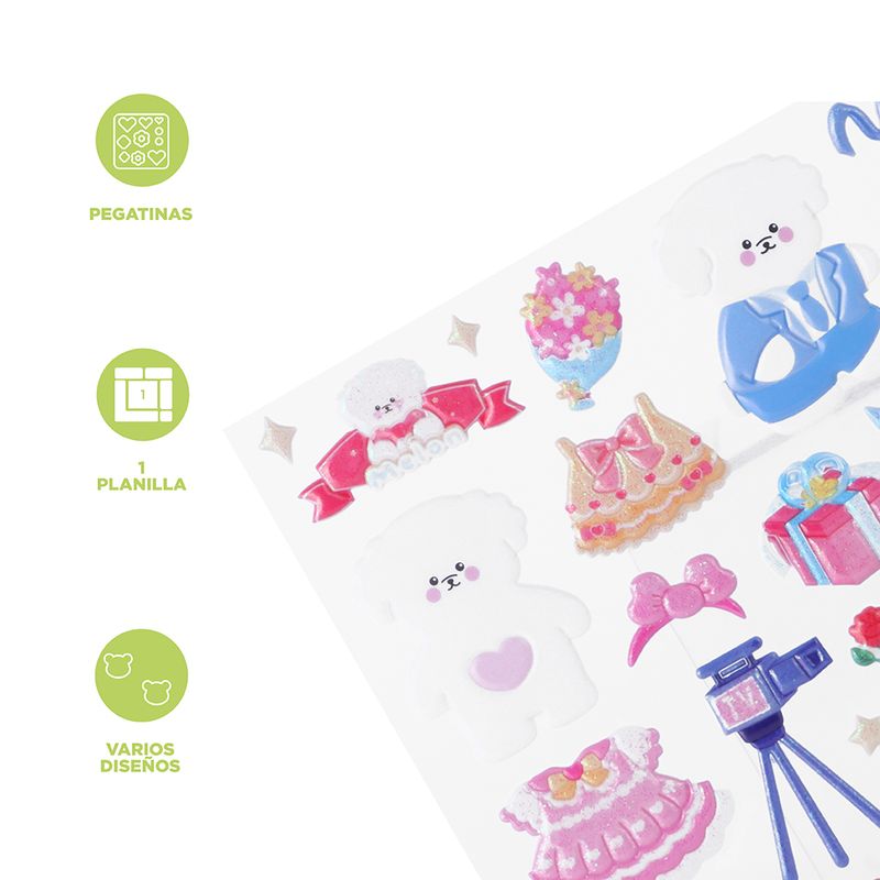 Stickers-hinchables-mel-n-concierto-de-m-sica-serie-miniso-Miniso-3-25932