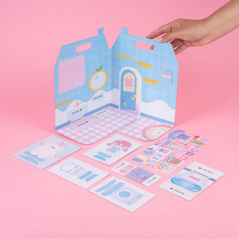 Stickers-casa-de-ensue-o-libro-3d-de-gelatina-ba-o-serie-miniso-Miniso-2-25938