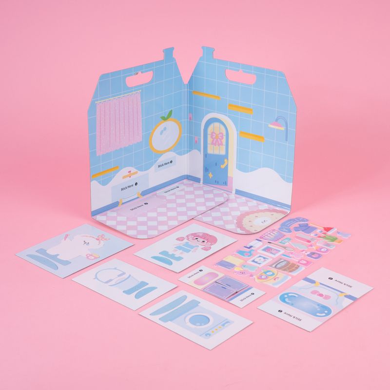 Stickers-casa-de-ensue-o-libro-3d-de-gelatina-ba-o-serie-miniso-Miniso-4-25938