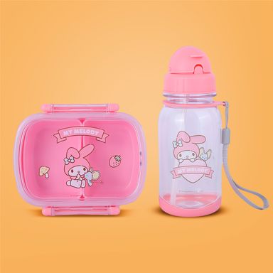 Contenedor bento box y botella de agua my melody serie sanrio color rosa -  Sanrio