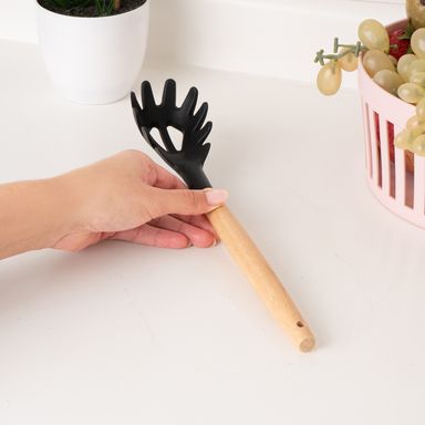 Utensilio de cocina servidor de spaghetti silicona gris serie miniso -  Miniso