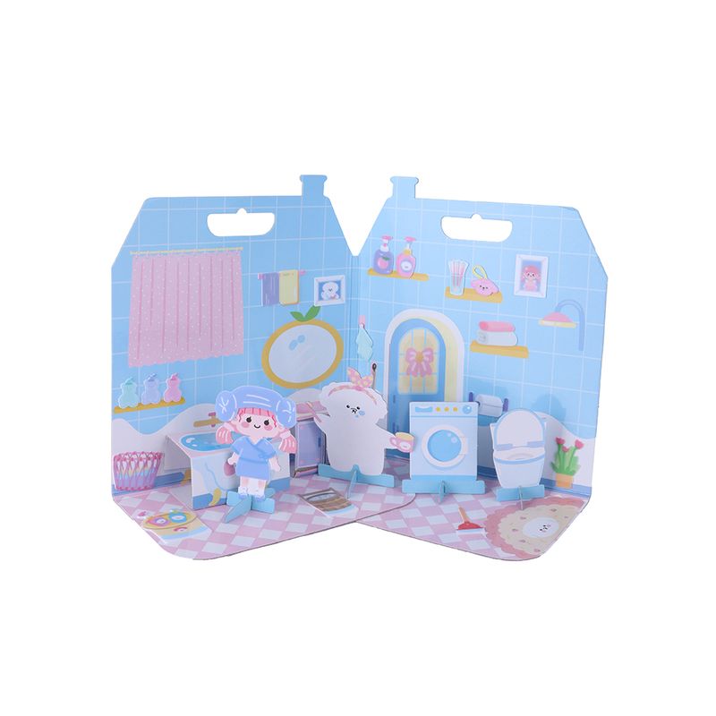 Stickers-casa-de-ensue-o-libro-3d-de-gelatina-ba-o-serie-miniso-Miniso-1-25938