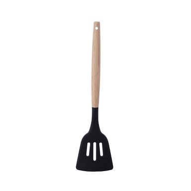 Utensilio de cocina turner ranurado silicona gris serie miniso -  Miniso
