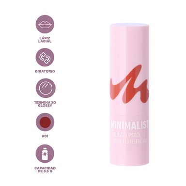 Lápiz labial brillante minimalist serie 01 -  Minimalist
