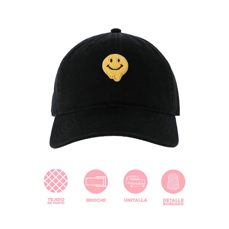 Gorra-de-b-isbol-bordada-miniso-carita-feliz-negro-Miniso-4-26243