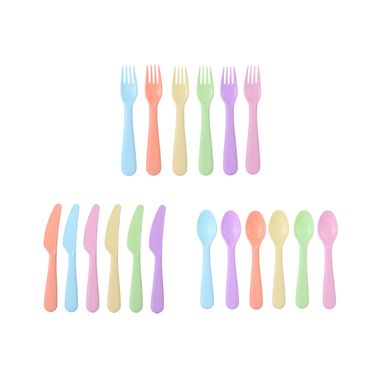 Set de cubiertos de 18 piezas de la colección colorful -  Miniso