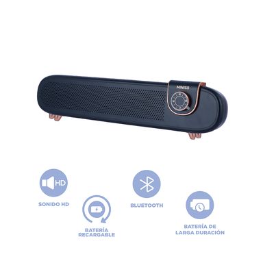 Parlante inalámbrico sonido stereo mod soundbar01 azul -  Miniso