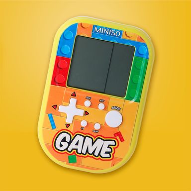 Consola de juegos de la serie building block mod k1010 amarillo miniso -  Miniso