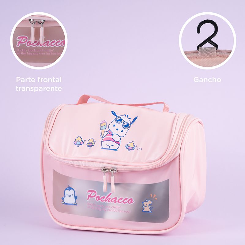 Neceser-de-viaje-con-gancho-pochacco-serie-sanrio-color-rosa-Sanrio-6-25959