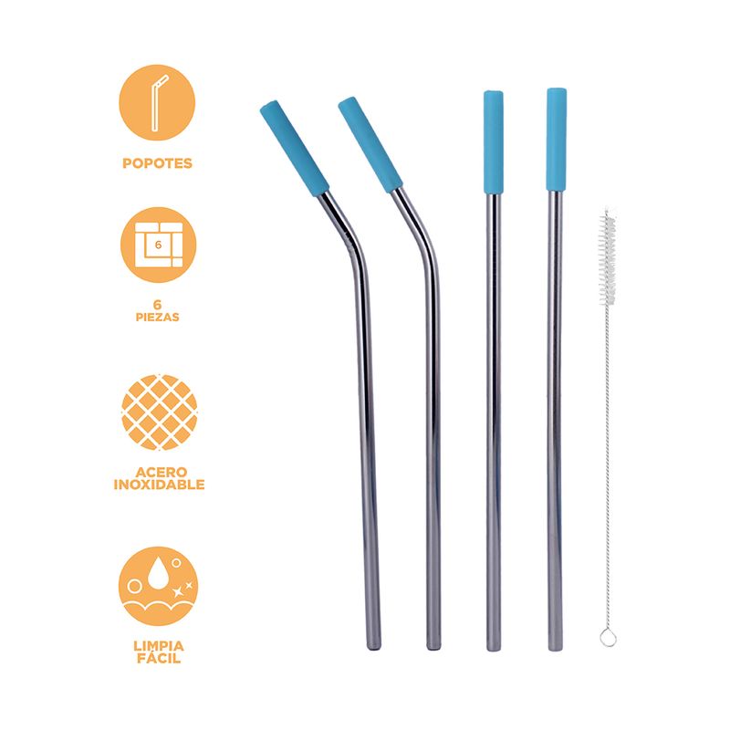 Juego-de-sorbete-de-acero-inoxidable-de-silicona-azul-serie-miniso-Miniso-3-25514