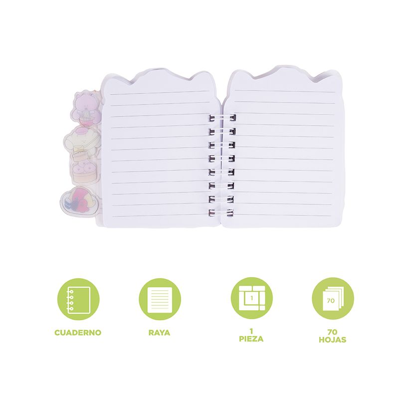 Libretas-y-cuadernos-a7-con-marcapaginas-con-alambre-piggy-zhen-zhen-70-hojas-serie-fuwa-fuwa-Miniso-4-19580