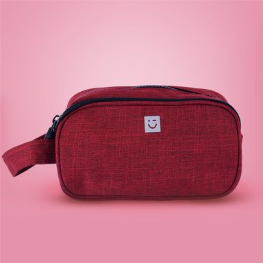 Cosmetiquera miniso unisex doble compartimento rojo -  Miniso