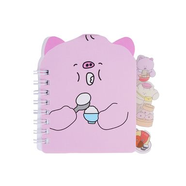 Libretas y cuadernos a7 con marcapaginas con alambre piggy zhen zhen 70 hojas serie fuwa fuwa -  Miniso