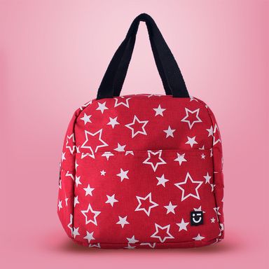 Lonchera miniso rectangular estrellas rojo -  Miniso