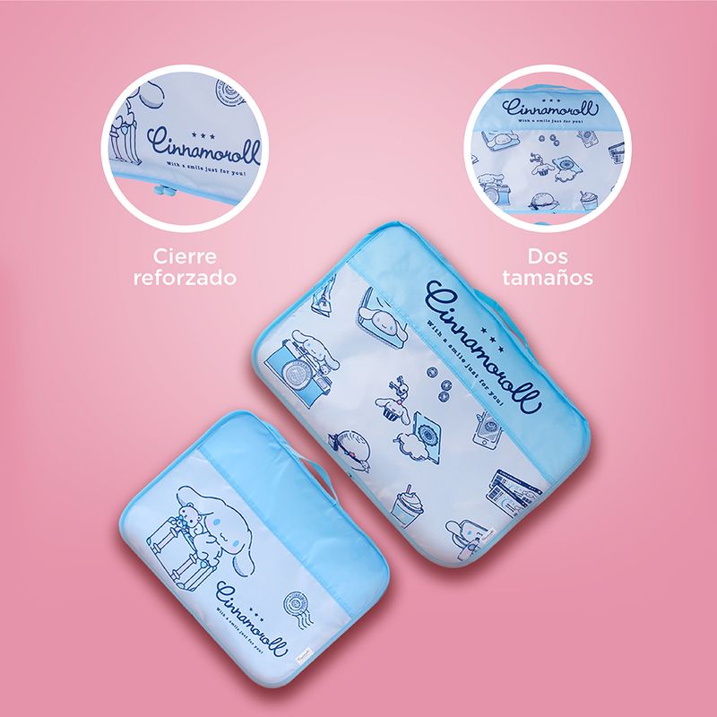 Organizador-de-viaje-para-guardar-ropa-2-piezas-cinnamoroll-serie-sanrio-color-azul-Sanrio-5-25403
