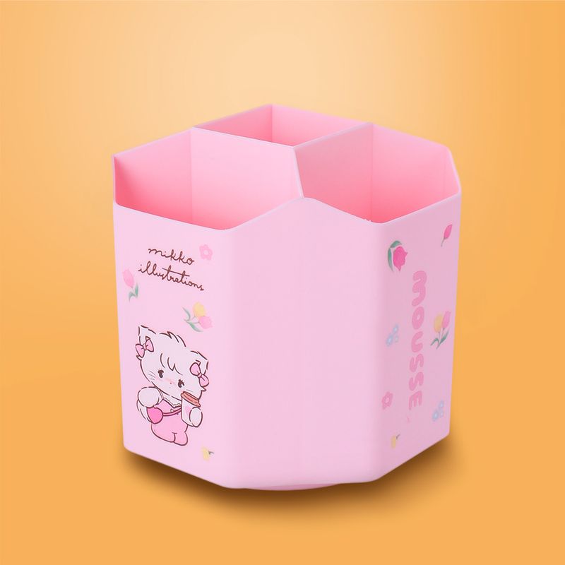 Organizador-de-pl-stico-portalapices-giratorio-de-5-compartimentos-mousse-serie-mikko-color-rosa-Mikko-2-25992